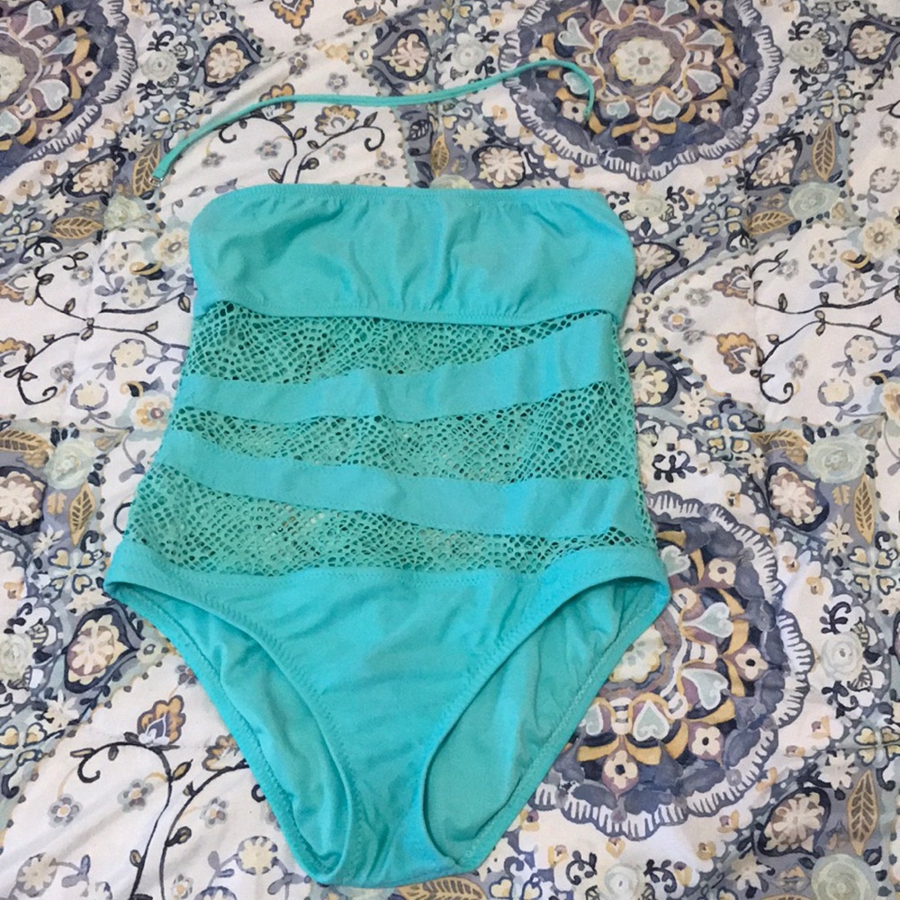 Mossimo One-piece Aqua Turquoise L